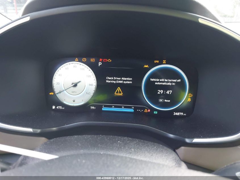 2023 Hyundai Santa Fe Hybrid Sel Premium VIN: 5NMS3DA18PH016164 Lot: 43960012