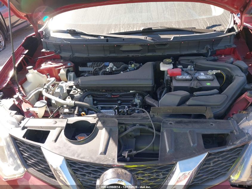 2016 Nissan Rogue Sv VIN: KNMAT2MT9GP621959 Lot: 43960014