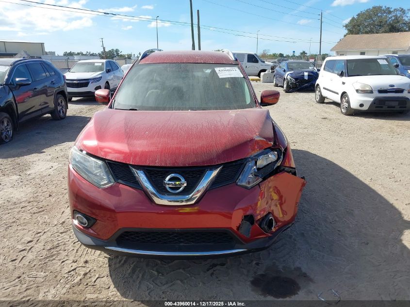 2016 Nissan Rogue Sv VIN: KNMAT2MT9GP621959 Lot: 43960014