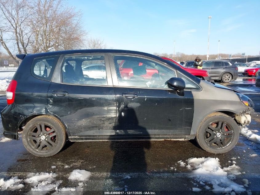 2007 Honda Fit Sport VIN: JHMGD386X7S046462 Lot: 43960017