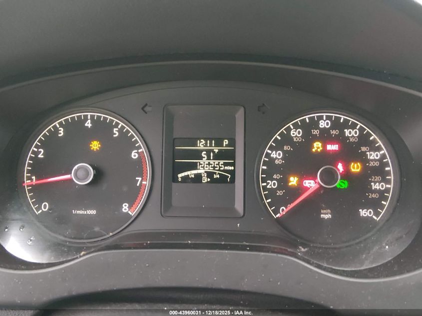 2011 Volkswagen Jetta 2.0L S VIN: 3VW2K7AJ8BM313443 Lot: 43960031