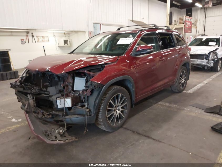 2017 Toyota Highlander Se VIN: 5TDJZRFH4HS399371 Lot: 43960068