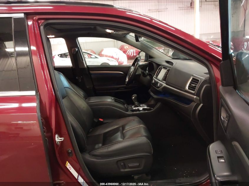 2017 Toyota Highlander Se VIN: 5TDJZRFH4HS399371 Lot: 43960068