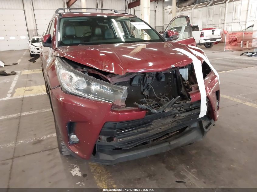 2017 Toyota Highlander Se VIN: 5TDJZRFH4HS399371 Lot: 43960068