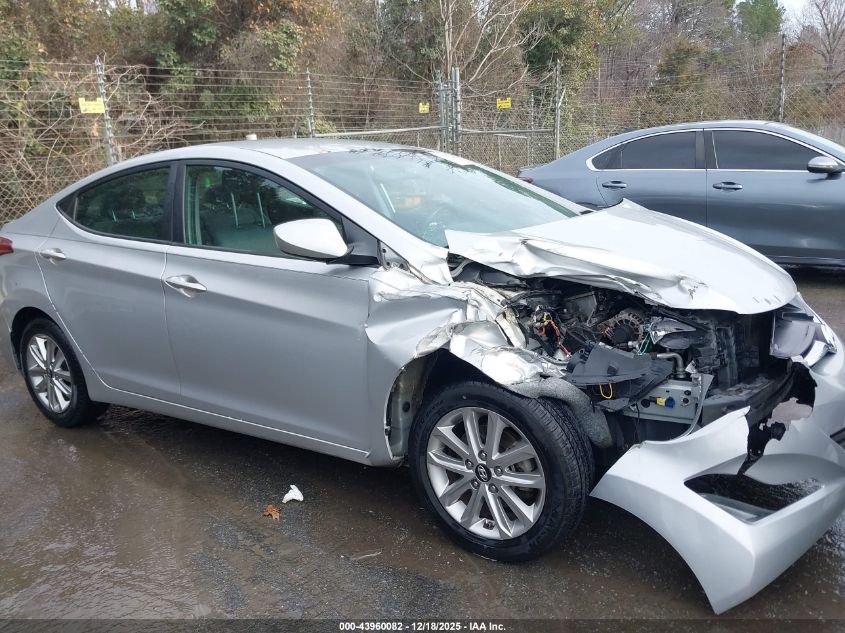 2015 Hyundai Elantra Se VIN: 5NPDH4AE1FH599837 Lot: 43960082