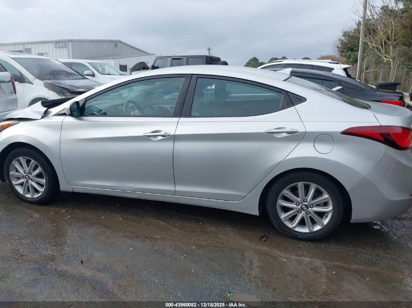 2015 Hyundai Elantra Se VIN: 5NPDH4AE1FH599837 Lot: 43960082