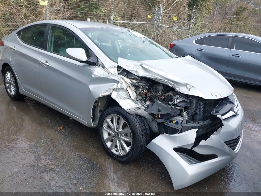 2015 Hyundai Elantra Se VIN: 5NPDH4AE1FH599837 Lot: 43960082