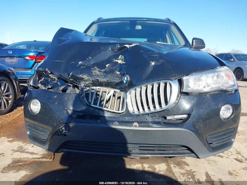 2017 BMW X3 Sdrive28I VIN: 5UXWZ7C34H0X40627 Lot: 43960093