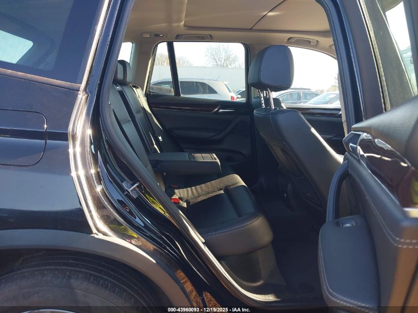 2017 BMW X3 Sdrive28I VIN: 5UXWZ7C34H0X40627 Lot: 43960093