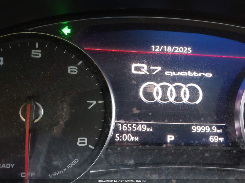 2017 Audi Q7 2.0T Premium VIN: WA1LHAF78HD047162 Lot: 43960144