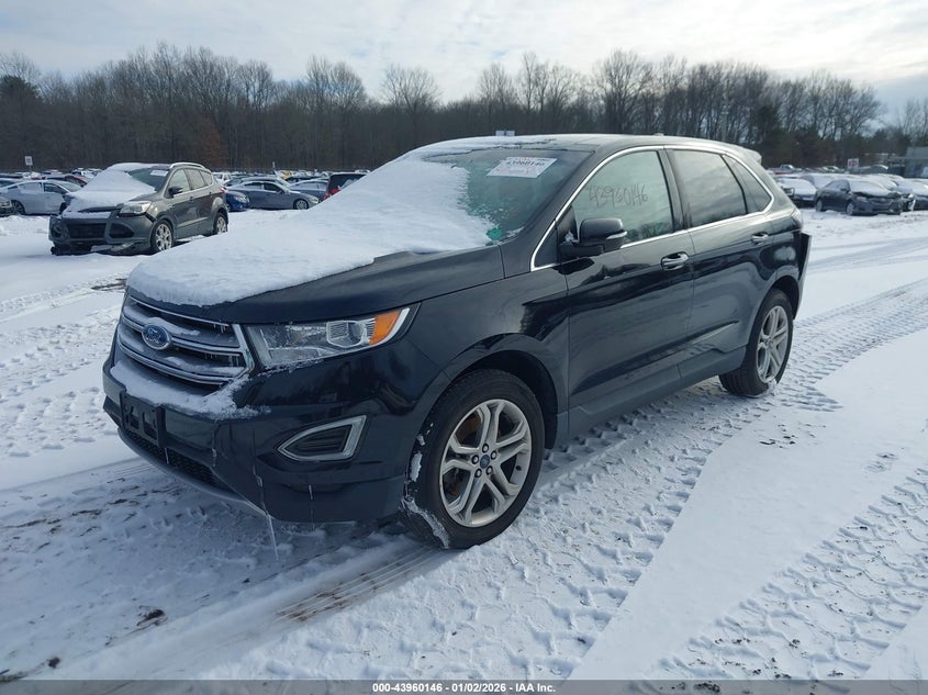 Vin: 2fmpk4k92hbc03540, lot: 44455803, ford edge titanium 20172