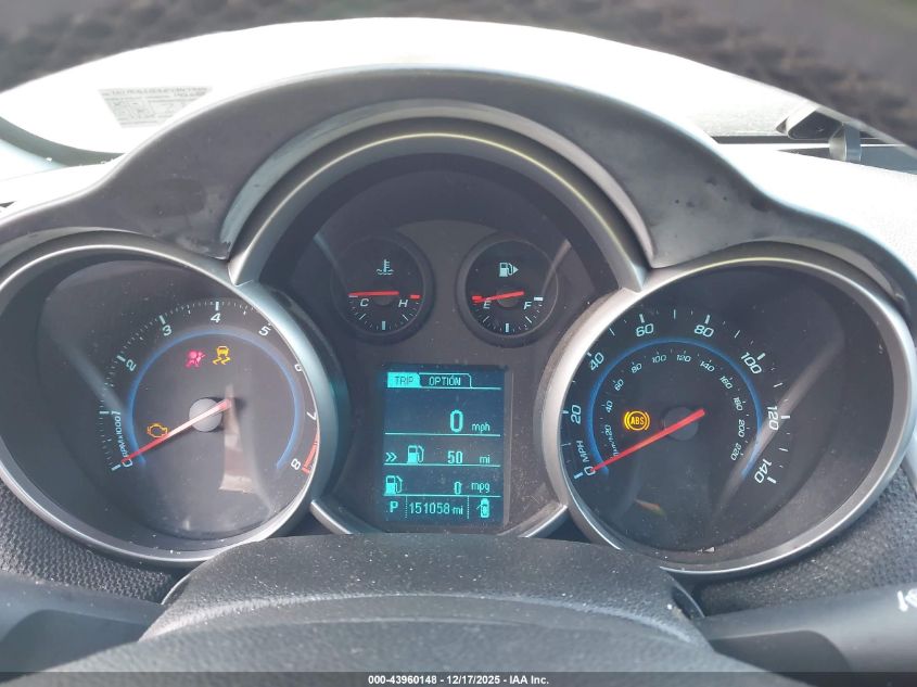 2014 Chevrolet Cruze 1Lt Auto VIN: 1G1PC5SB3E7347959 Lot: 43960148