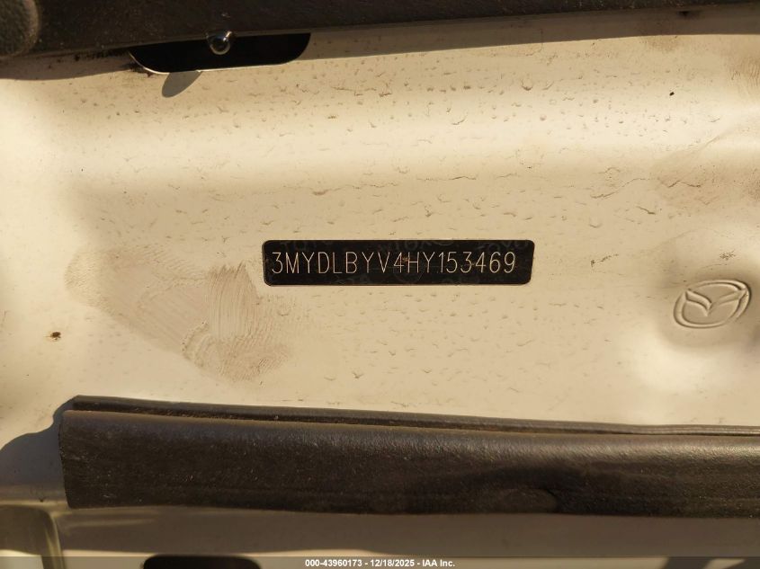 2017 Toyota Yaris Ia VIN: 3MYDLBYV4HY153469 Lot: 43960173