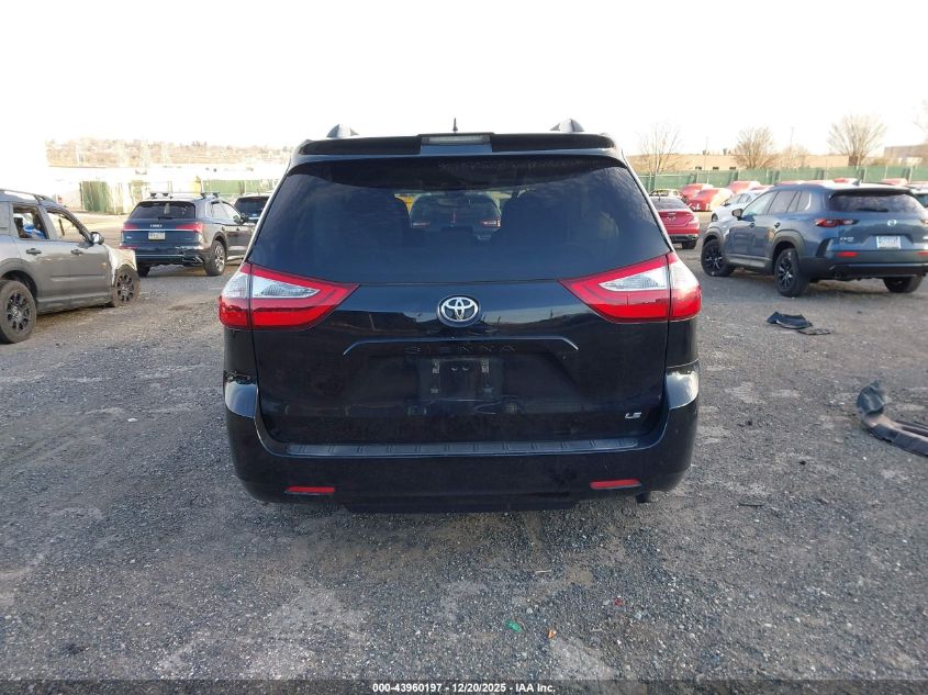 2018 Toyota Sienna Le 8 Passenger VIN: 5TDKZ3DC6JS916913 Lot: 43960197