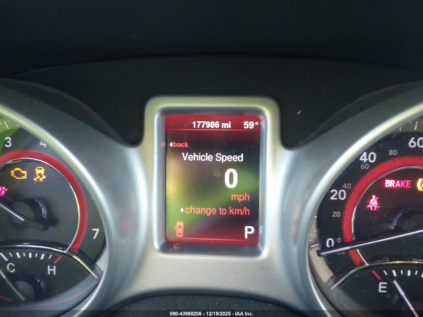 2013 Dodge Journey Sxt VIN: 3C4PDCBGXDT619163 Lot: 43960206