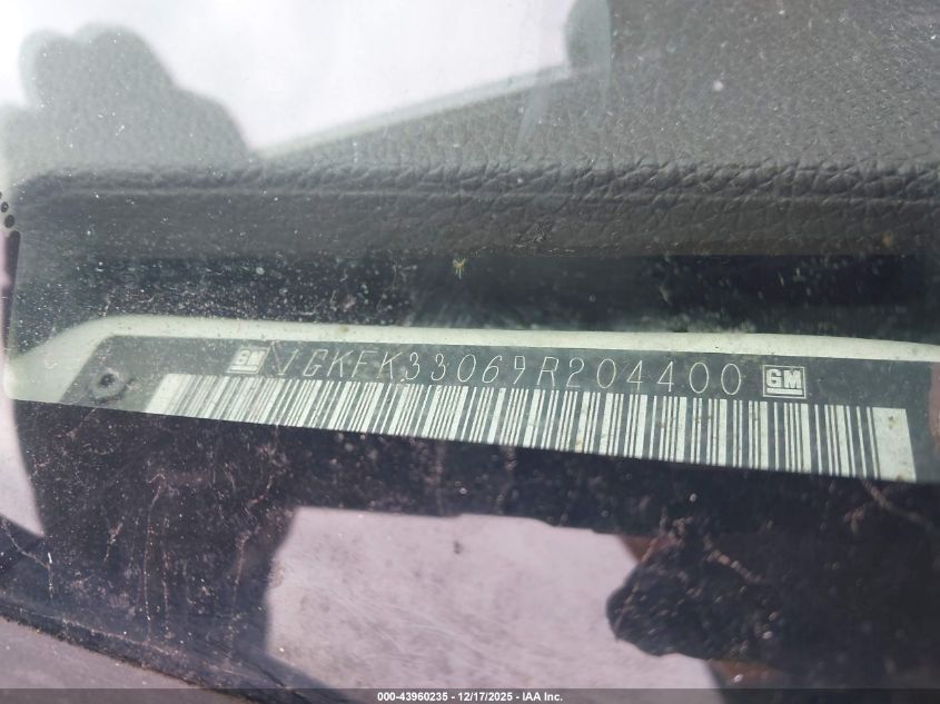 2009 GMC Yukon Slt2 VIN: 1GKFK33069R204400 Lot: 43960235