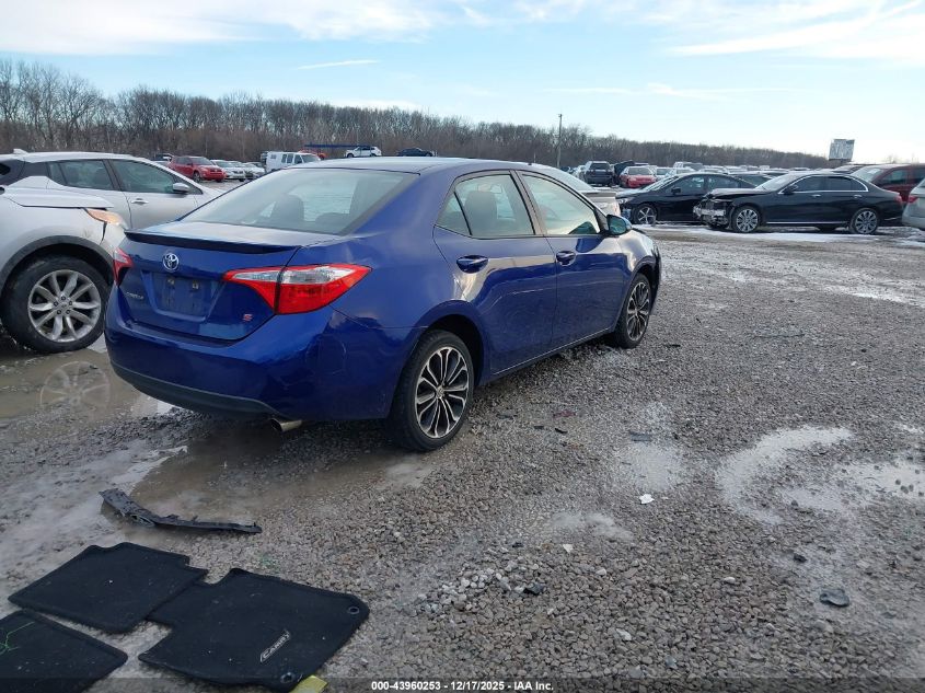 2014 Toyota Corolla S Plus VIN: 5YFBURHE9EP144354 Lot: 43960253