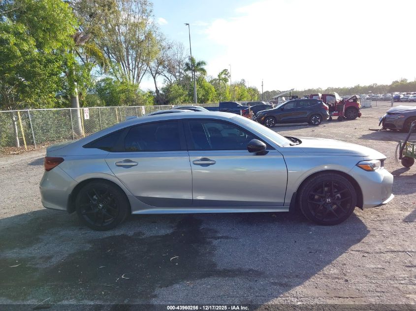 2025 Honda Civic Sport VIN: 2HGFE2F52SH541352 Lot: 43960256