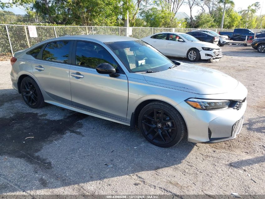 2025 Honda Civic Sport VIN: 2HGFE2F52SH541352 Lot: 43960256