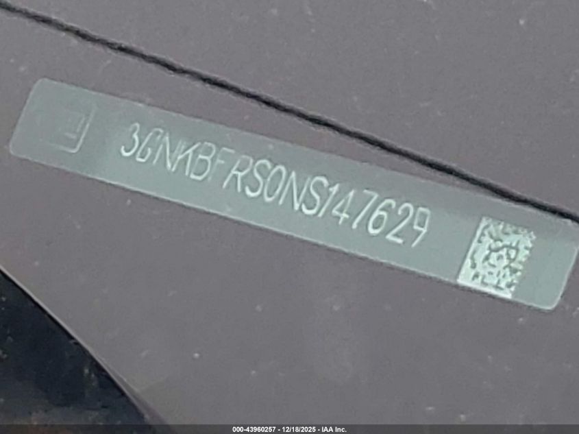 2022 Chevrolet Blazer Fwd Premier VIN: 3GNKBFRS0NS147629 Lot: 43960257