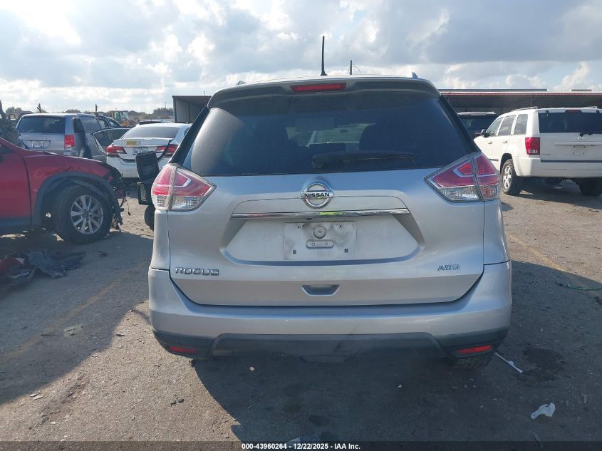 2016 Nissan Rogue S VIN: KNMAT2MV3GP655378 Lot: 43960264