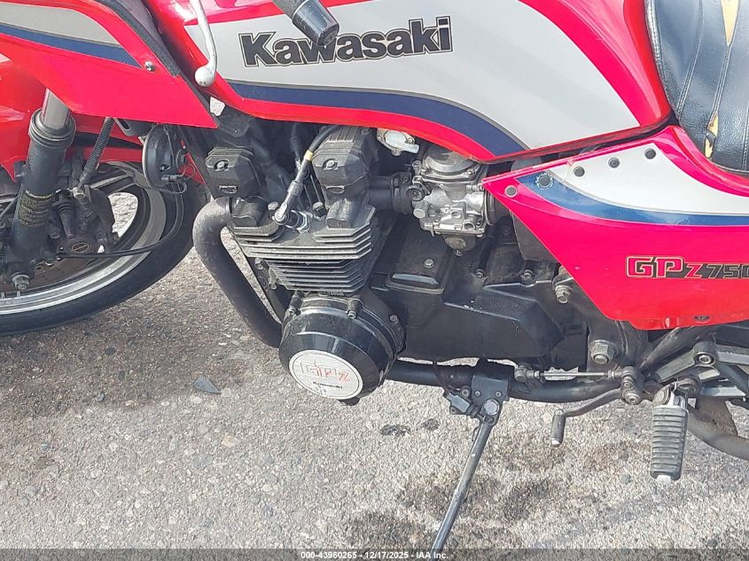1984 Kawasaki Zx750 A VIN: JKAZXDA14EB501769 Lot: 43960265