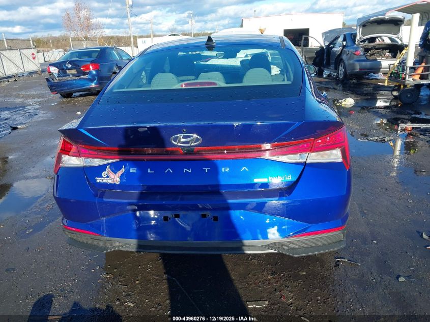 2023 Hyundai Elantra Hybrid Blue VIN: KMHLM4AJ5PU051301 Lot: 43960276