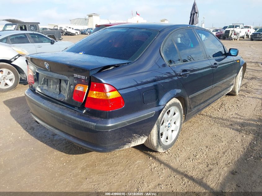 2005 BMW 325I VIN: WBAAZ33425KW76548 Lot: 43960318