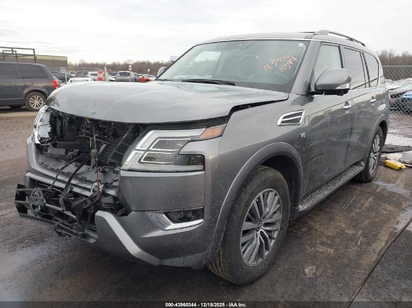 2021 Nissan Armada Sl 4Wd VIN: JN8AY2BB7M9795237 Lot: 43960344