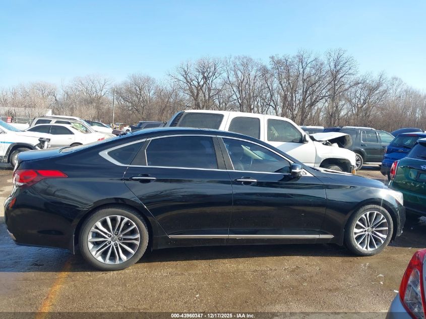 2015 Hyundai Genesis 3.8 VIN: KMHGN4JE3FU076830 Lot: 43960347