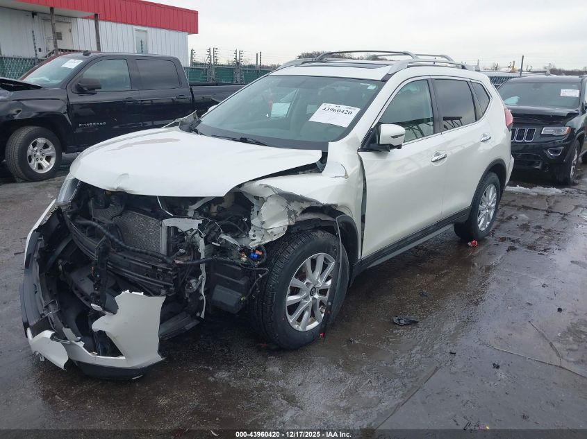 2017 Nissan Rogue Sv VIN: 5N1AT2MV4HC757258 Lot: 43960420