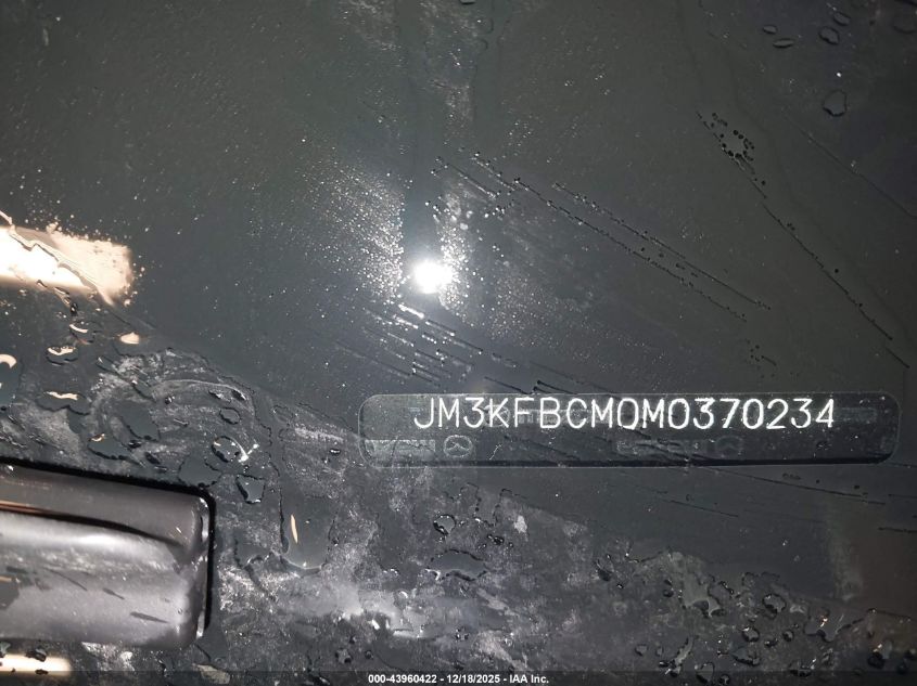 2021 Mazda Cx-5 Touring VIN: JM3KFBCM0M0370234 Lot: 43960422