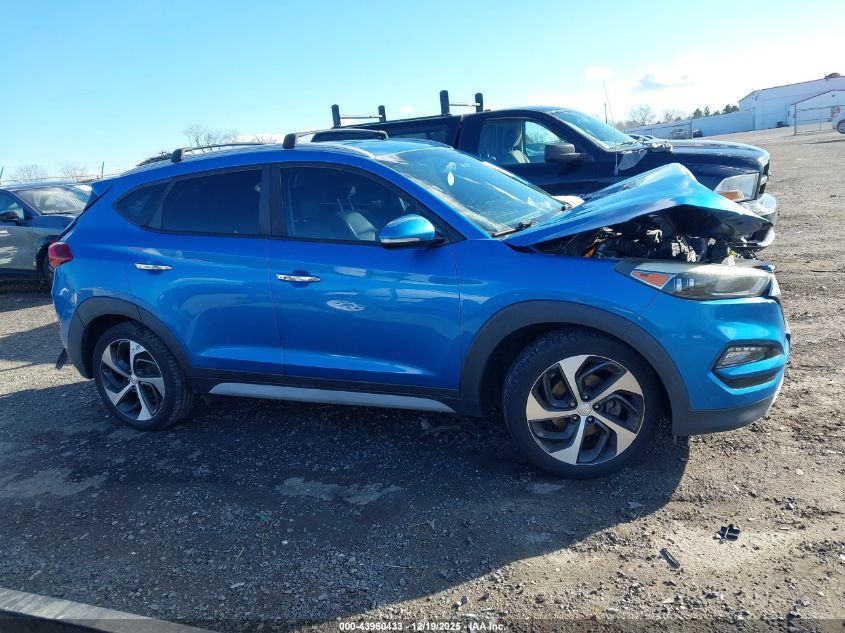 2017 Hyundai Tucson Limited VIN: KM8J3CA21HU475332 Lot: 43960433