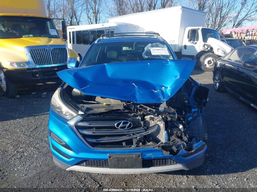2017 Hyundai Tucson Limited VIN: KM8J3CA21HU475332 Lot: 43960433