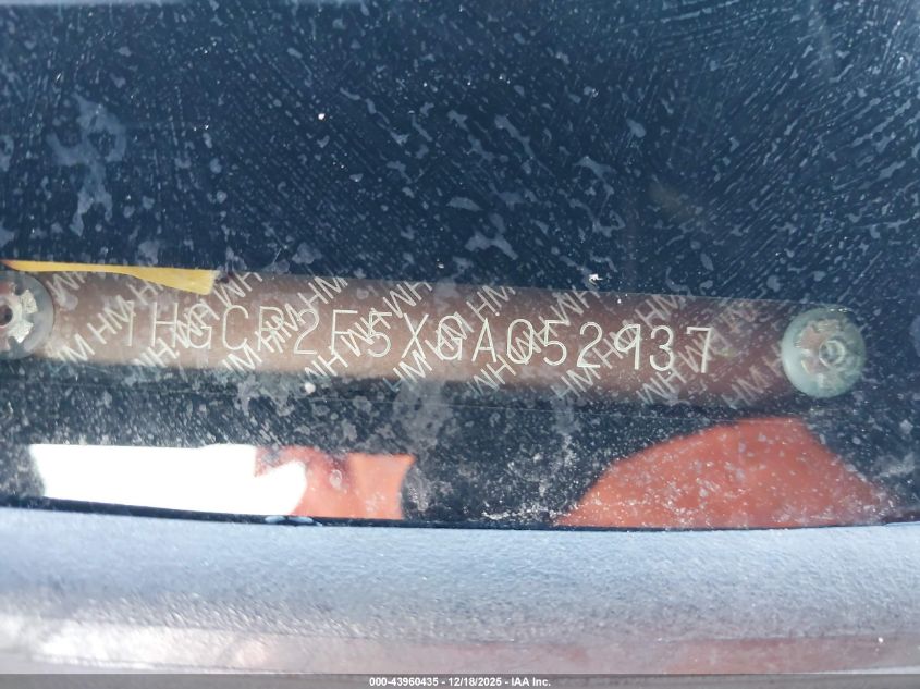 2016 Honda Accord Sport VIN: 1HGCR2F5XGA052937 Lot: 43960435