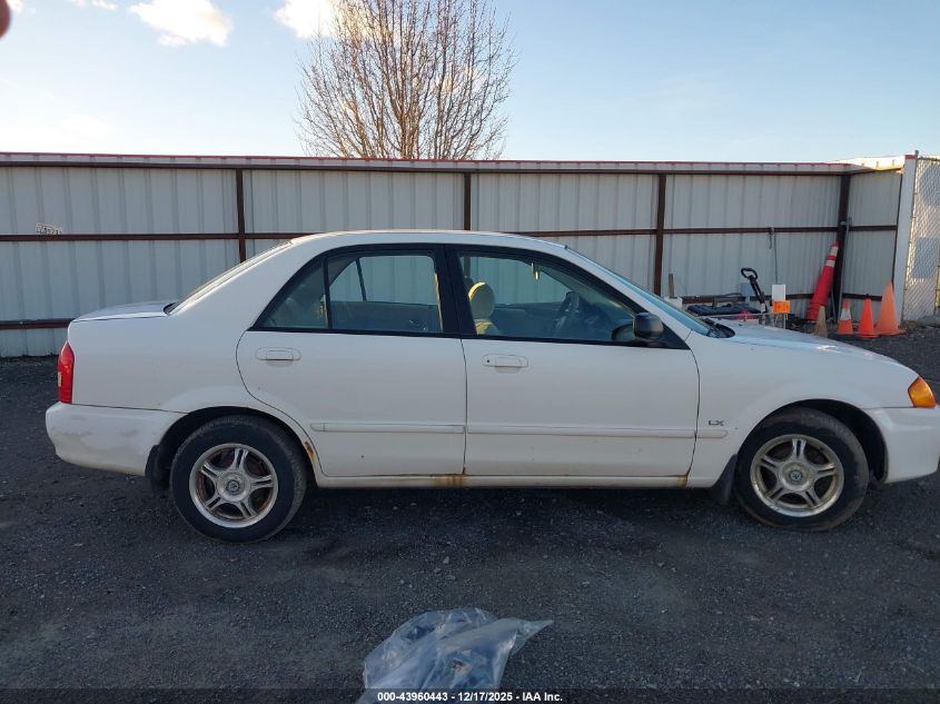 2000 Mazda Protege Dx/Lx VIN: JM1BJ2222Y0276112 Lot: 43960443