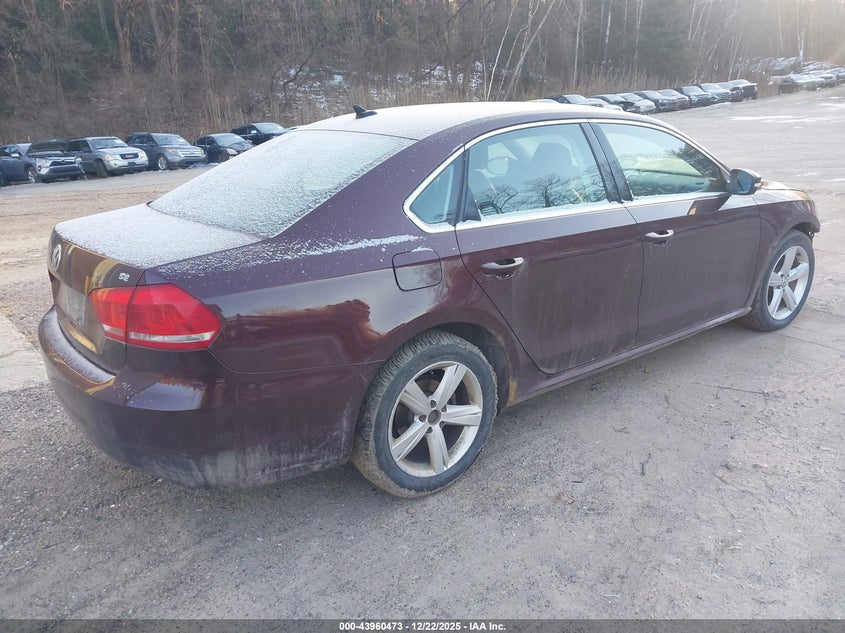 2012 Volkswagen Passat 2.5 2.5L Se brown Lot 111043960473 Vin 1VWBP7A33CC091948