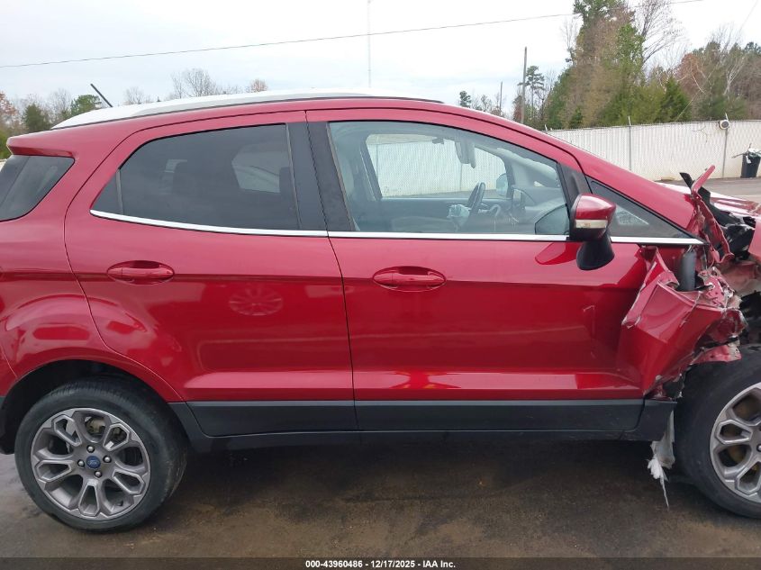 2020 Ford Ecosport Titanium VIN: MAJ6S3KL1LC320921 Lot: 43960486