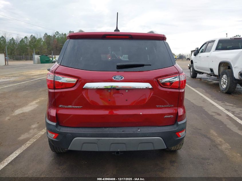 2020 Ford Ecosport Titanium VIN: MAJ6S3KL1LC320921 Lot: 43960486