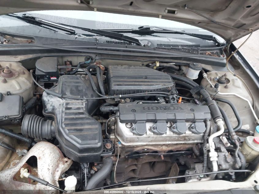 2003 Honda Civic Lx VIN: 2HGES16583H622758 Lot: 43960500