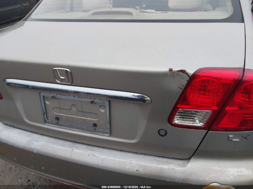 2003 Honda Civic Lx VIN: 2HGES16583H622758 Lot: 43960500