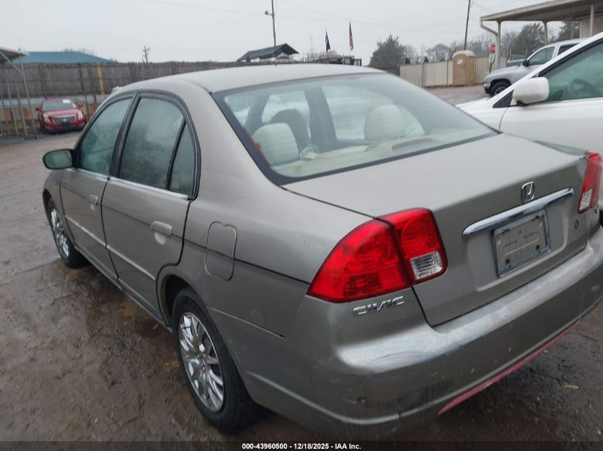 2003 Honda Civic Lx VIN: 2HGES16583H622758 Lot: 43960500