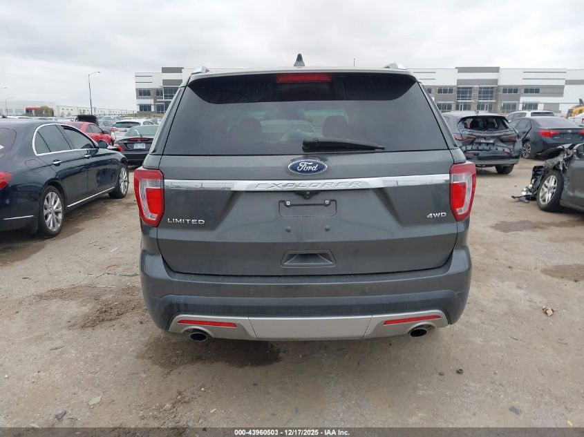 2017 Ford Explorer Limited VIN: 1FM5K8F85HGB21455 Lot: 43960503