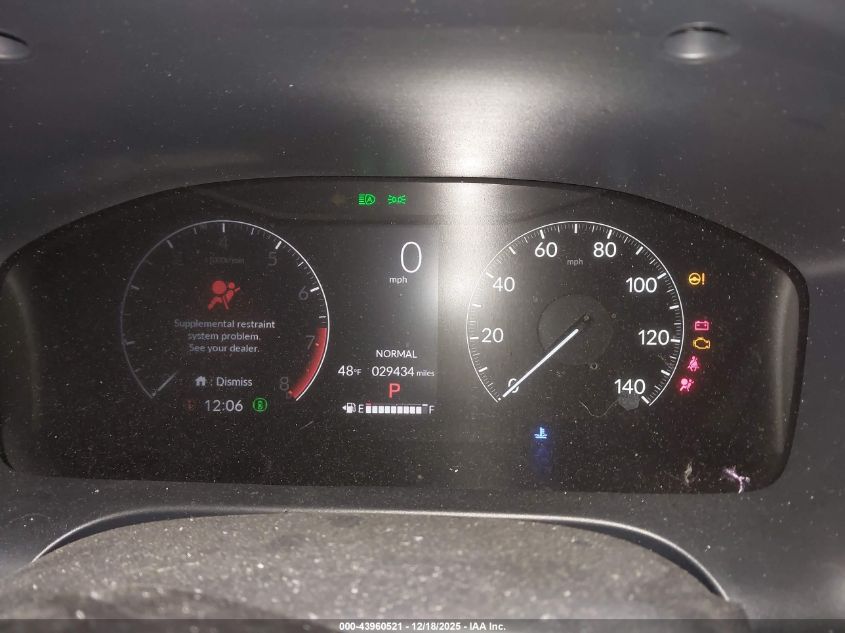 2024 Honda Hr-V Awd Ex-L/Awd Ex-L W/O Bsi VIN: 3CZRZ2H76RM706792 Lot: 43960521