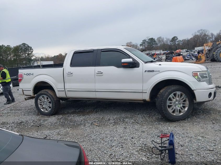2013 Ford F-150 Platinum VIN: 1FTFW1EF9DFA34162 Lot: 43960534