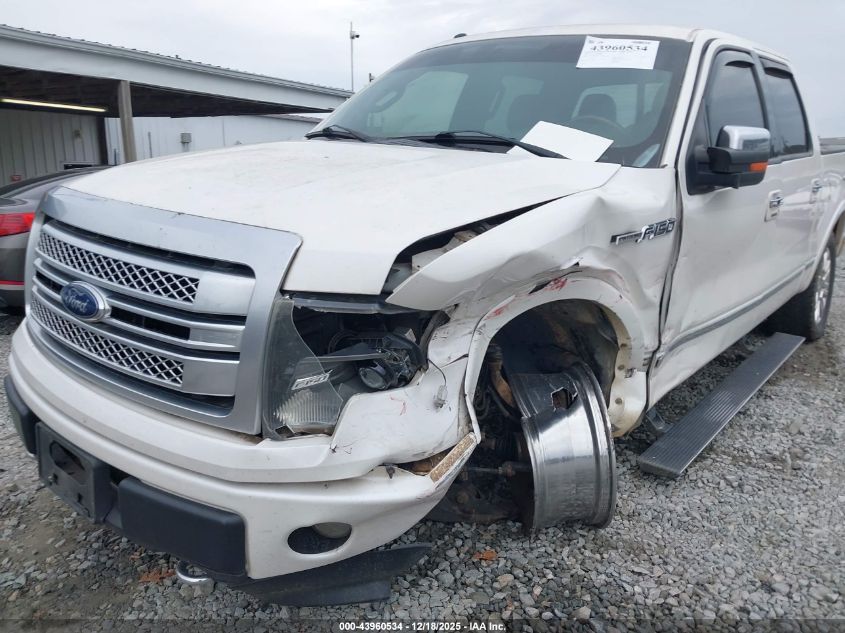 2013 Ford F-150 Platinum VIN: 1FTFW1EF9DFA34162 Lot: 43960534