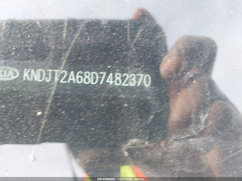 2013 Kia Soul + VIN: KNDJT2A68D7482370 Lot: 43960562