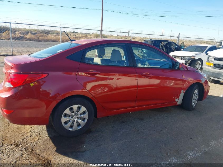 2017 Hyundai Accent Se VIN: KMHCT4AE0HU378681 Lot: 43960567