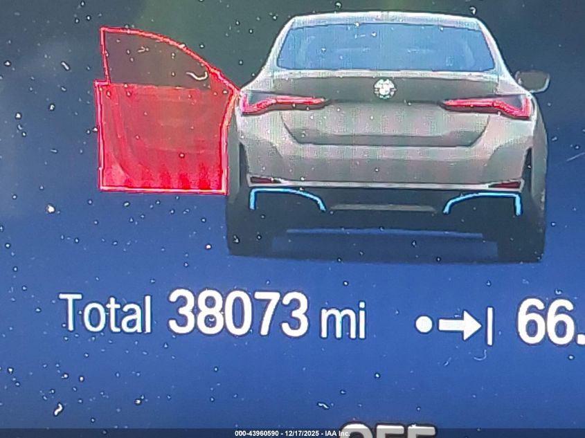 2023 BMW I4 Edrive35 VIN: WBY43AW03PFR00984 Lot: 43960590