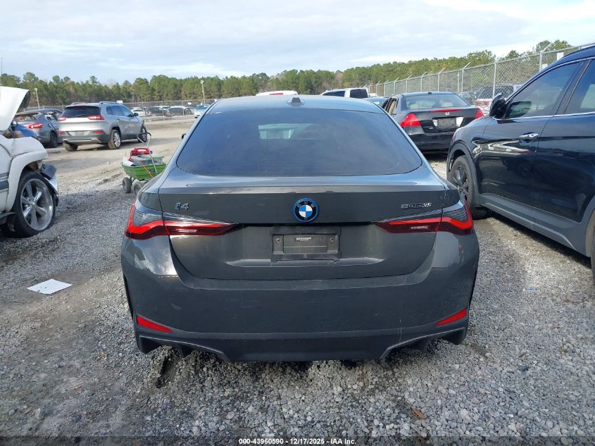 2023 BMW I4 Edrive35 VIN: WBY43AW03PFR00984 Lot: 43960590